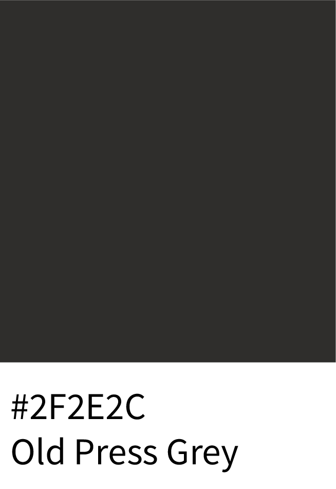 Old Press Grey Color Hex Code #2F2E2C