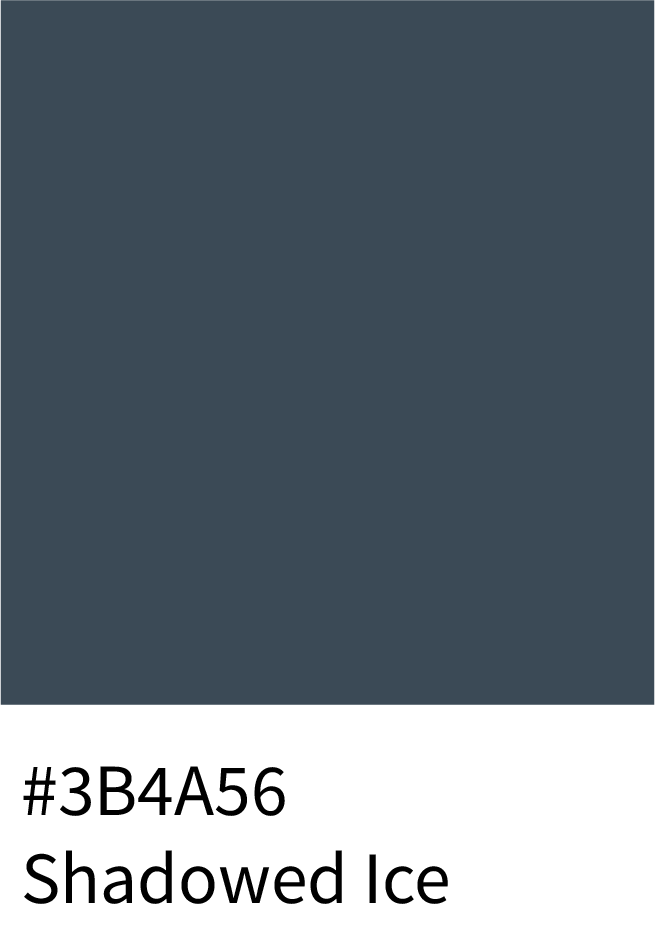 Shadowed Ice Color Hex Code #3B4A56