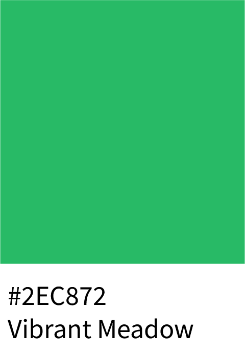 Vibrant Meadow Color Hex Code #2EC872
