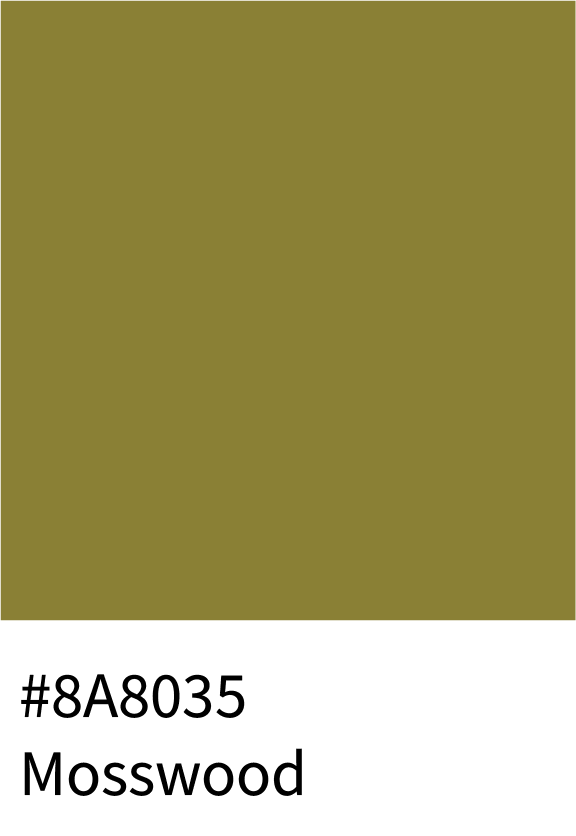 Mosswood Color Hex Code #8A8035