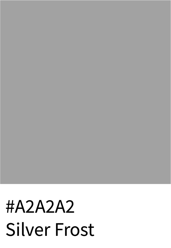 Silver Frost Color Hex Code #A2A2A2
