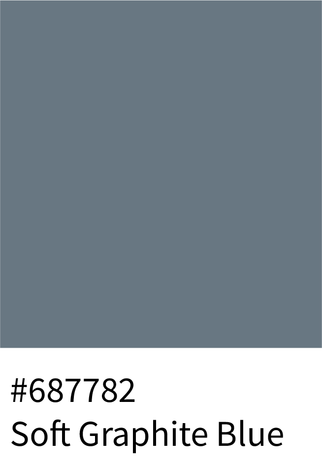 Soft Graphite Blue Color Hex Code #687782