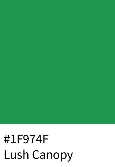 Lush Canopy Color Hex Code #1F974F