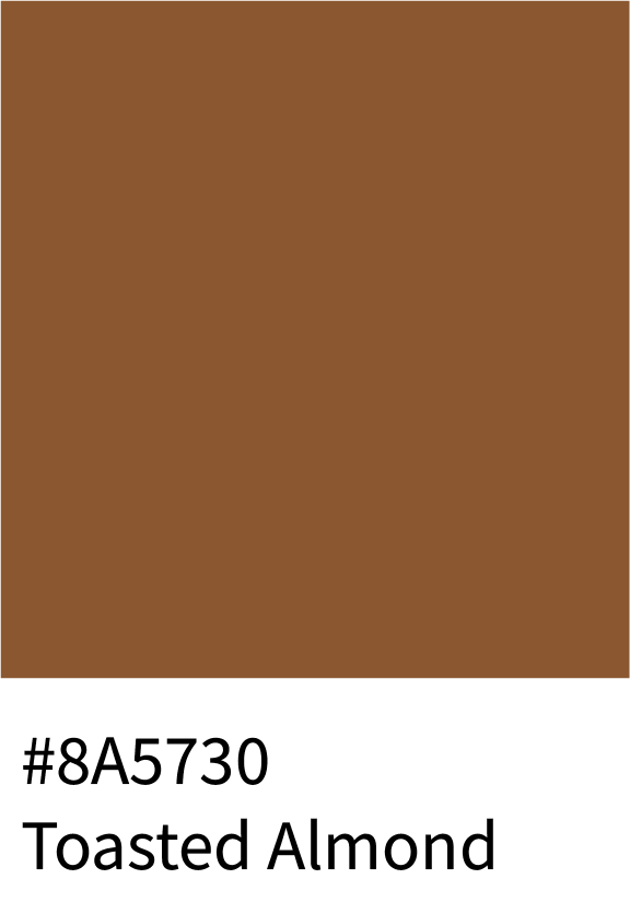 #8A5730 Toasted Almond Color Hex Code
