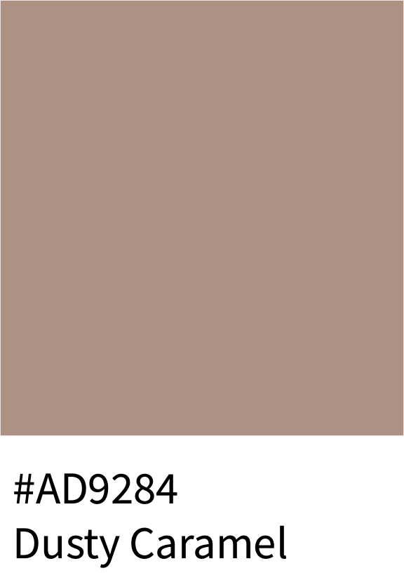 #AD9284 Dusty Caramel Color Hex Code