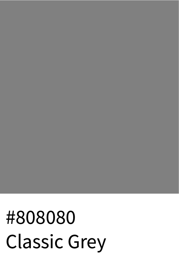 Classic Grey Color Hex Code #808080