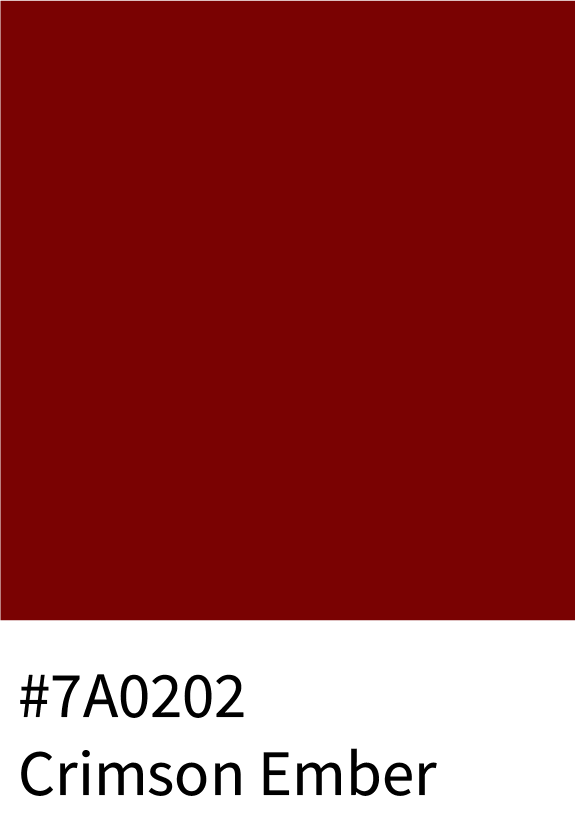 #7A0202 Crimson Ember Color Hex Code