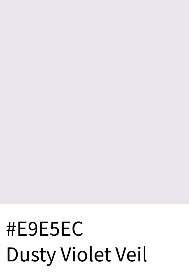 Dusty Violet Veil Color Hex Code #E9E5EC