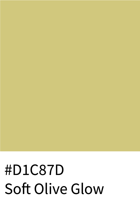 Soft Olive Glow Color Hex Code #D1C87D