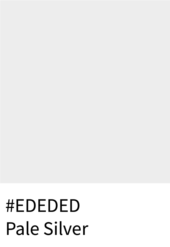 Pale Silver Color Hex Code #EDEDED