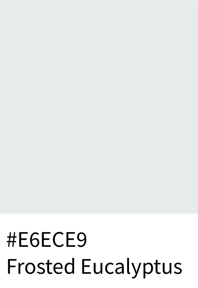 Frosted Eucalyptus Color Hex Code #E6ECE9