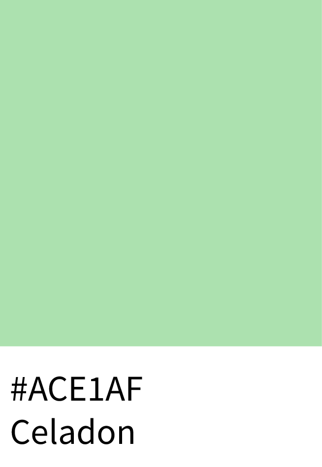 Celadon Color RGB Code (172, 225, 175)