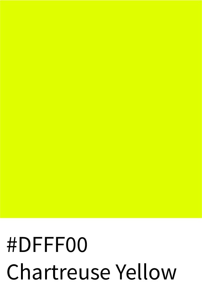 Chartreuse Yellow Color RGB Code (223, 255, 0)