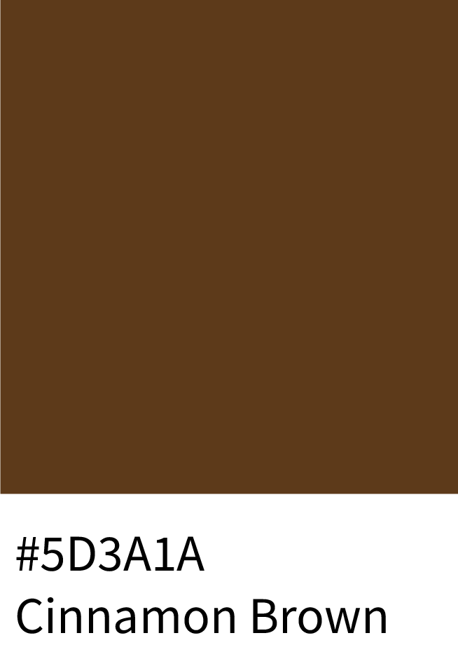 Cinnamon Brown Color RGB Code (93, 58, 26)