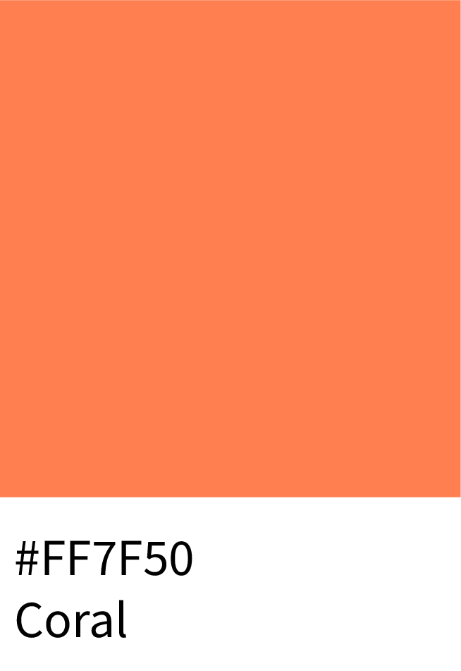 #FF7F50 Coral Color Hex Code