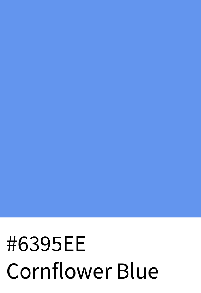 Cornflower Blue Color RGB Code 99, 149, 238