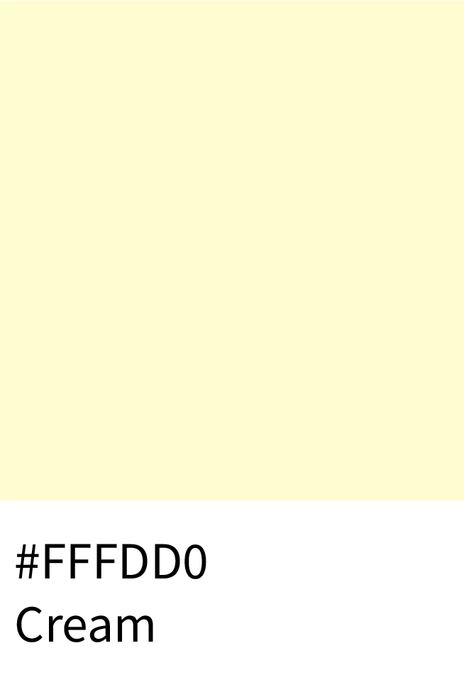 Cream Color RGB Code (255, 253, 208)