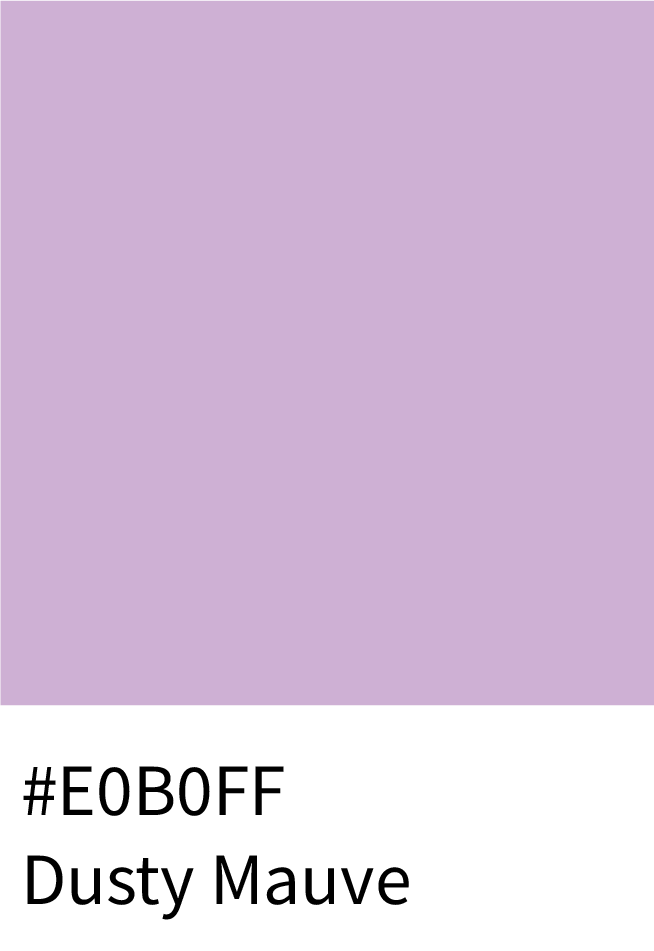 Dusty Mauve Color RGB Code (224, 176, 255)
