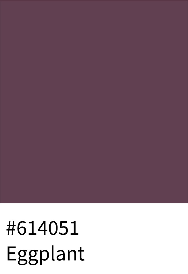 Eggplant Color RGB Code (97, 64, 81)