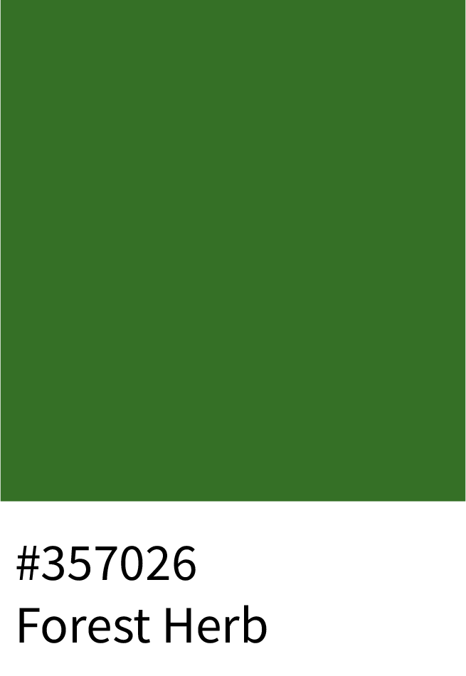 Forest Herb Color Hex Code #357026