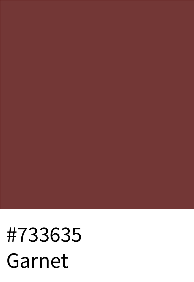 Garnet Color RGB Code (115, 54, 53)
