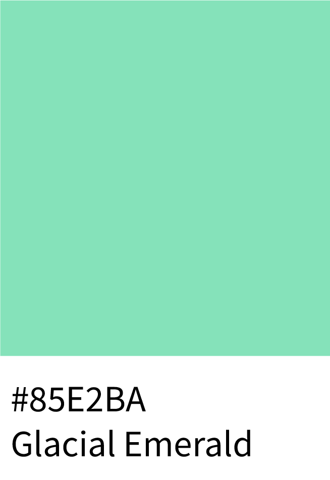 Glacial Emerald Color Hex Code #85E2BA