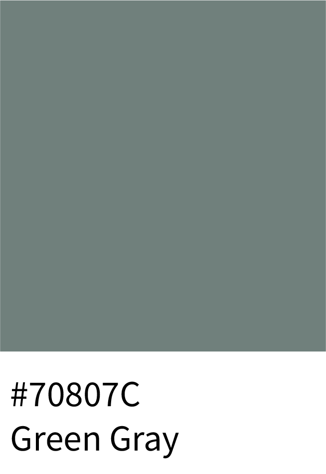Green Gray Color RGB Code (112, 128, 124)