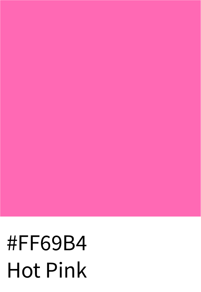 Hot Pink Color RGB Code (255, 105, 180)