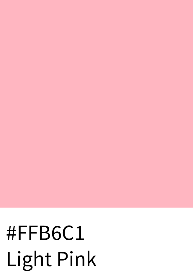 Light Pink Color RGB Code (255, 182, 193)