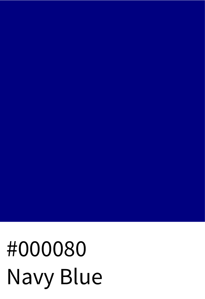 Navy Blue Color Hex Code #000080