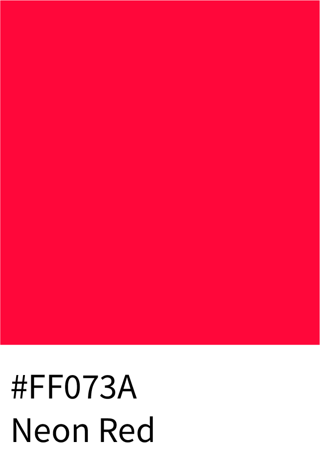 Neon Red Color RGB Code (255, 7, 58)