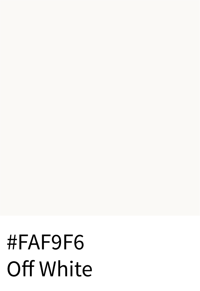 Off White Color Hex Code #FAF9F6