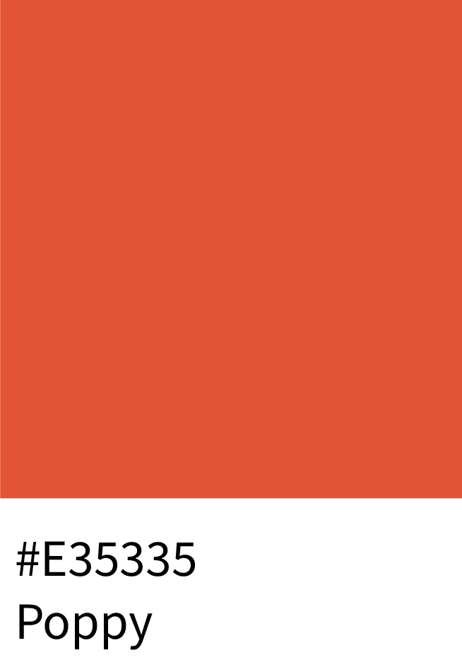 Poppy Color RGB Code (227, 83, 53)