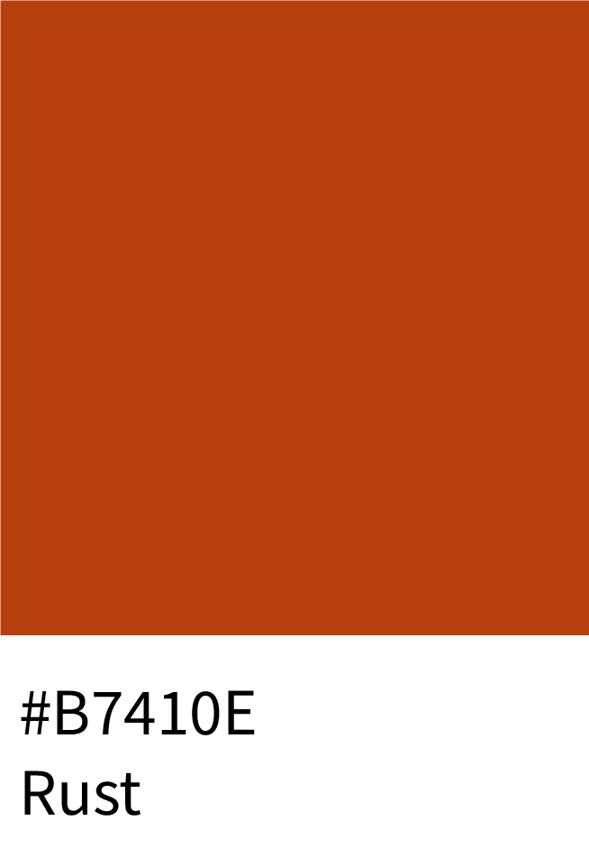 Rust Color RGB Code (183, 65, 14)