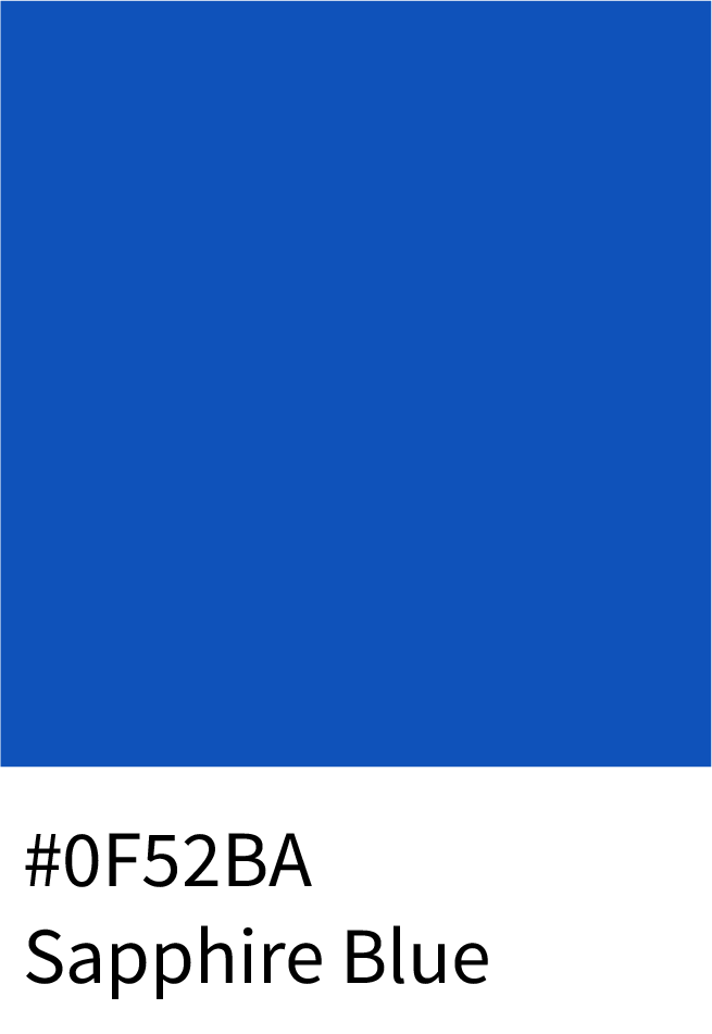 Sapphire Blue Color RGB Code 15, 82, 186