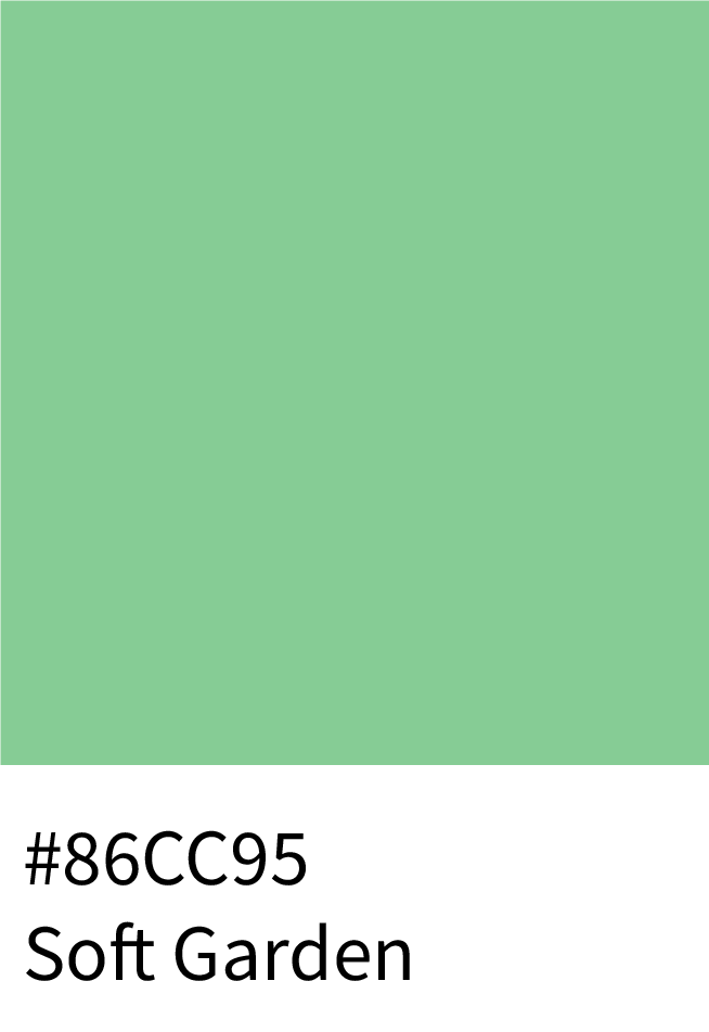 Soft Garden Color Hex Code #86CC95