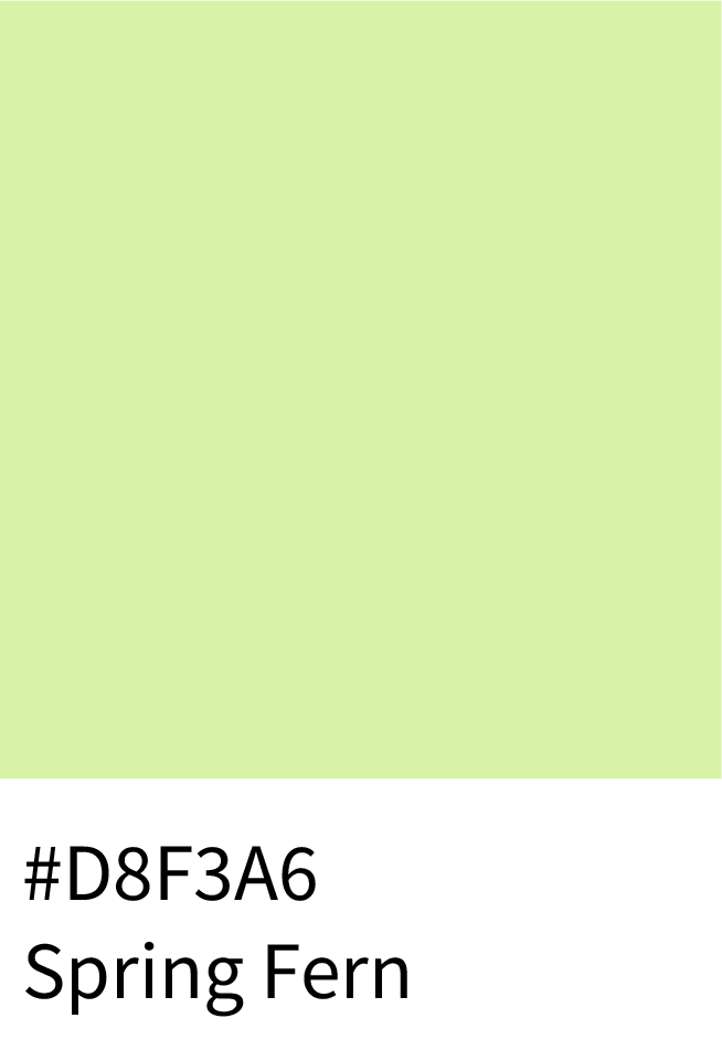 Spring Fern Color Hex Code #D8F3A6