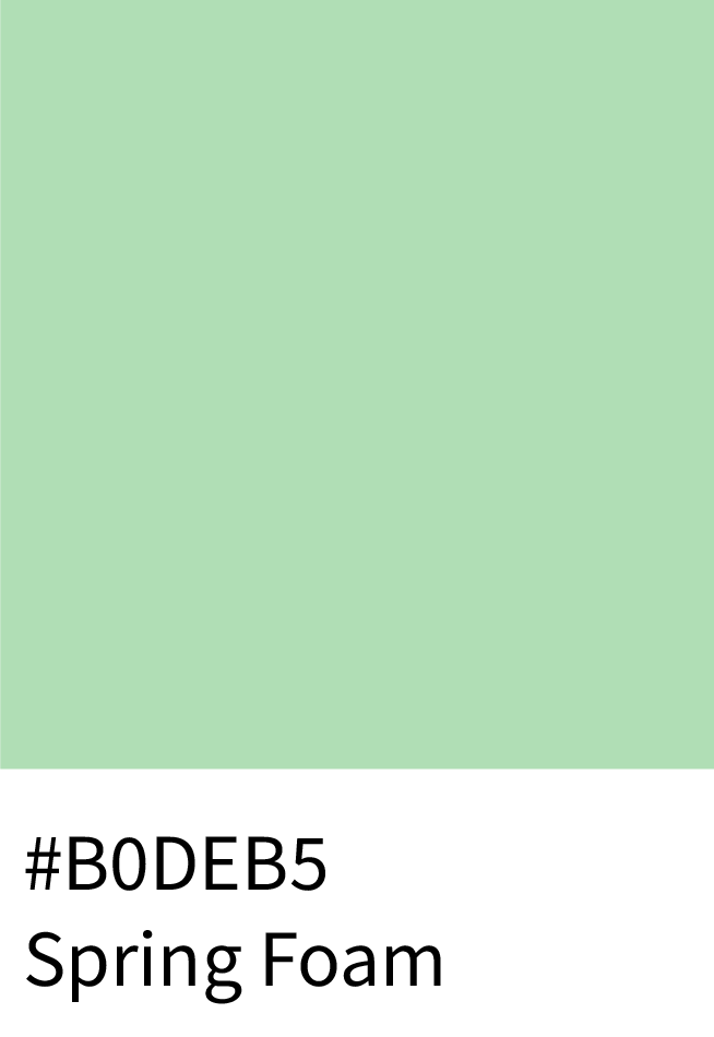 Spring Foam Color Hex Code #B0DEB5