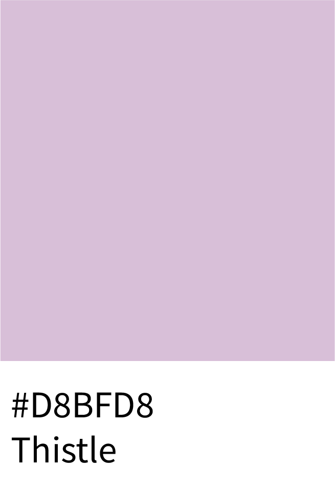 Thistle Color RGB Code (216, 191, 216)
