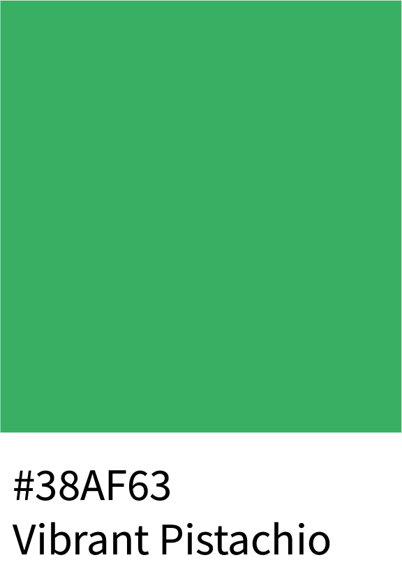 Vibrant Pistachio Color Hex Code #38AF63