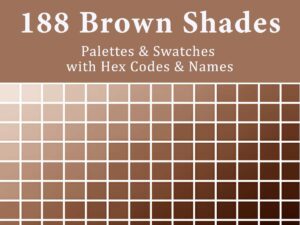 shades of brown with HEX codes