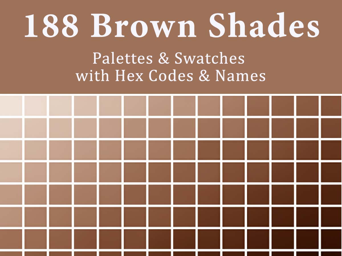 shades of brown with HEX codes