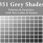 351 Shades of Grey with HEX Codes and Names – Color Palette Guide
