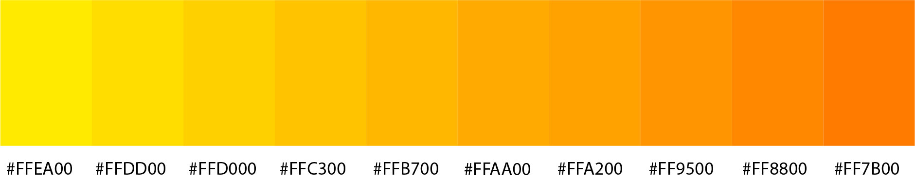 10 Color Bright Neon Palette 4 Color Hex Code