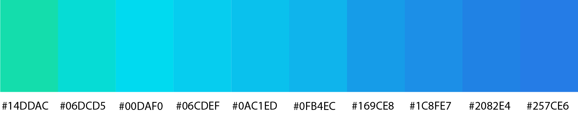 10 Color Bright Neon Palette 6 Color Hex Code