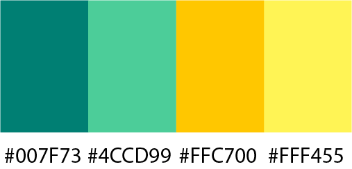 4 Color Bright Neon Palette 4 Color Hex Code