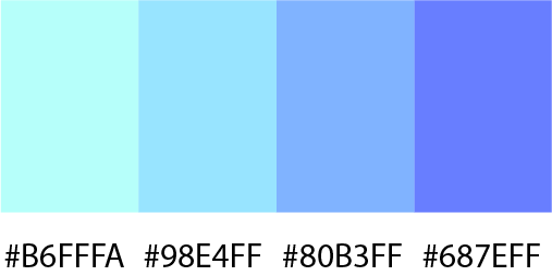 4 Color Bright Neon Palette 5 Color Hex Code