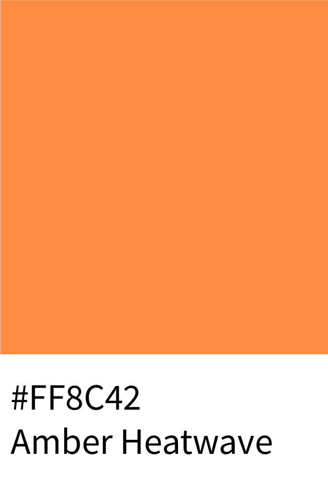 Amber Heatwave Color Hex Code #FF8C42