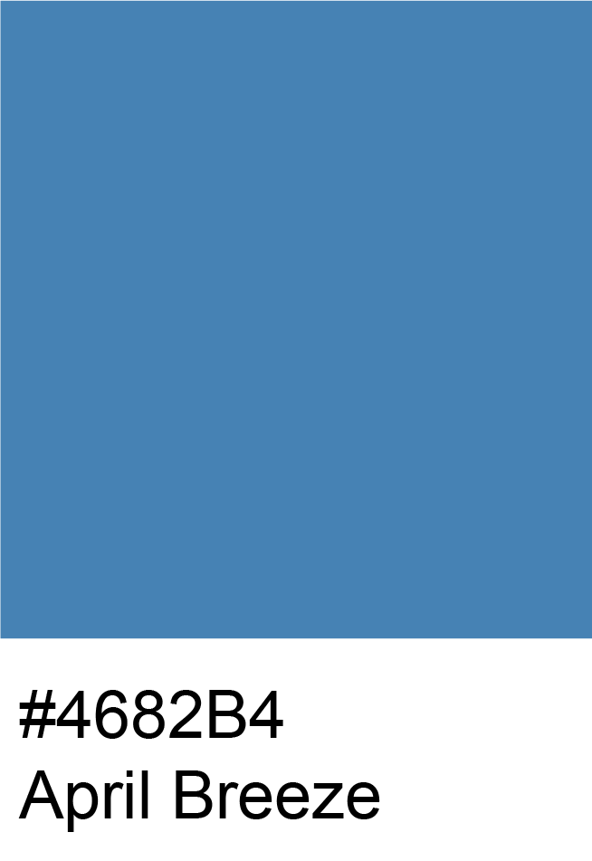 April Breeze Color Hex Code #4682B4