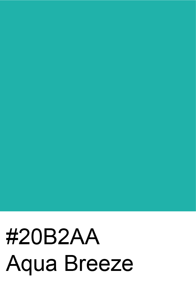 Aqua Breeze Color Hex Code #20B2AA